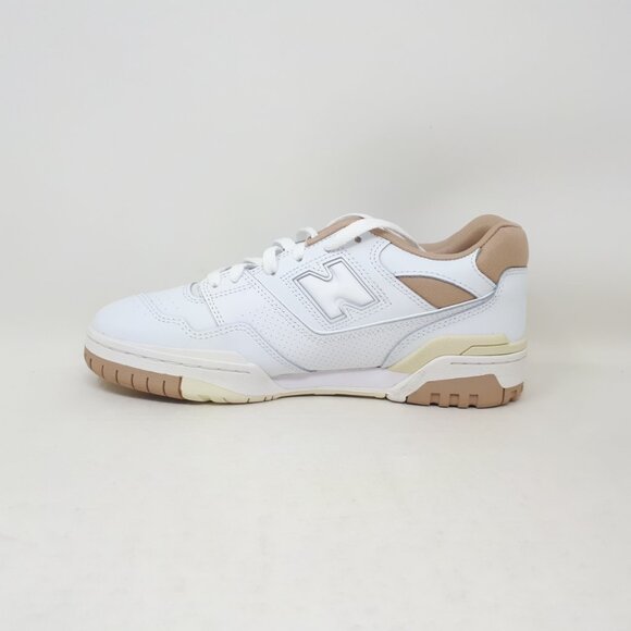 New Balance 550 White Tan Walking Casual Shoe Sneaker Womens Size 9 US BBW550JM - Picture 2 of 12